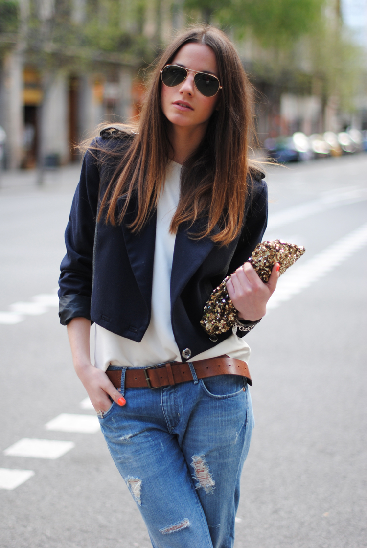 Модные женские пиджаки с джинсами