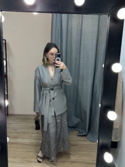 Юбка в пайетку серебро — изображение 5