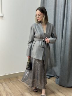 Юбка в пайетку серебро — изображение 6